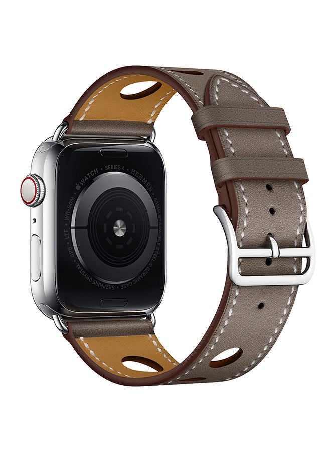 NIBEMINENT Leather Digital Watch Band For Apple Series 5/4 40Mm/3/2/1 38Mm 