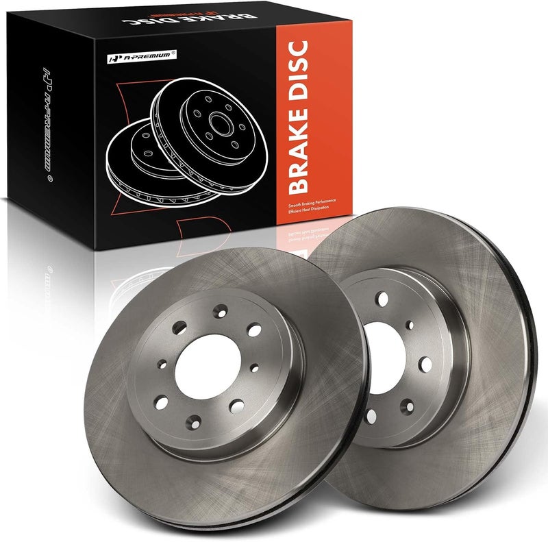 A-Premium Front Vented Disc Brake Rotors for Honda - Image 1