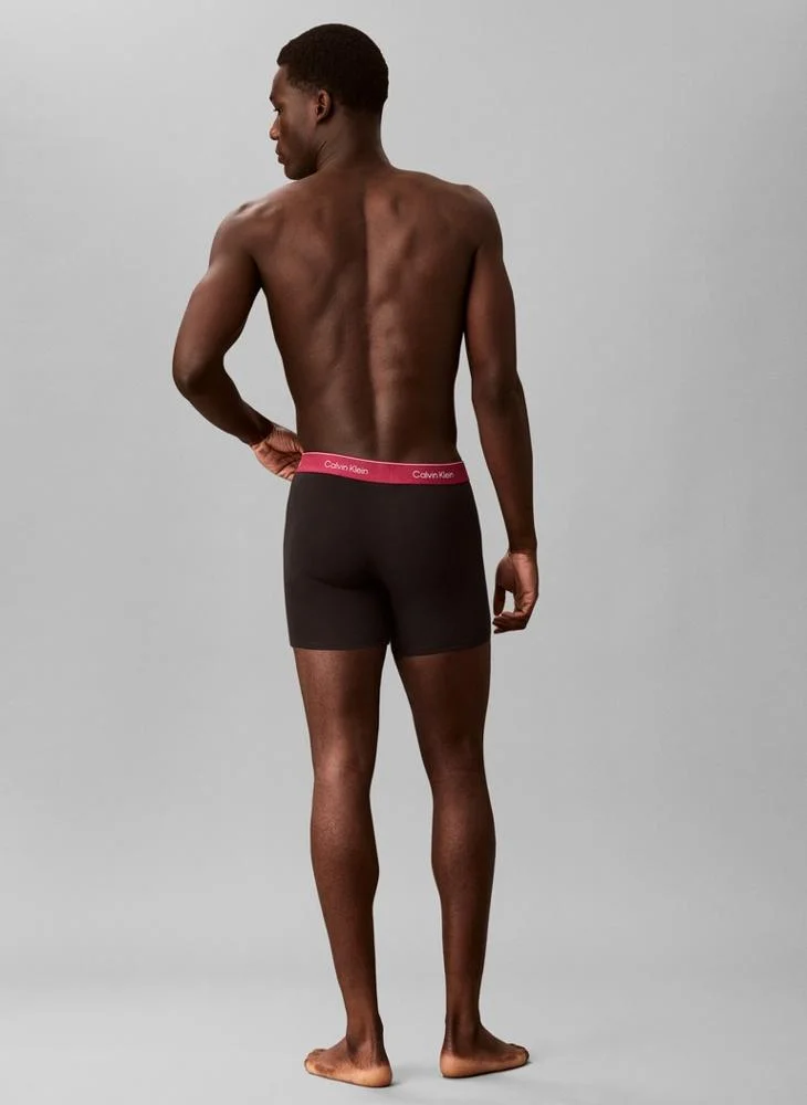 Calvin Klein 3 Pack Boxer Briefs - Icon Cotton Stretch