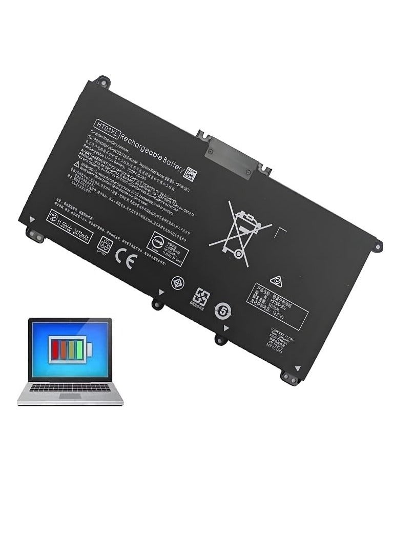 بطارية لابتوب اتش بي بافليون HT03XL L11119-855 15-DA 15-DB 15-DW 15-CS 15-DY 17-by 17-CA -da0014dx 15-cs005 3 cl 3cl 3cl 15-dw0043dx 15t-dw100 15z-cw100 11.55 - Image 4