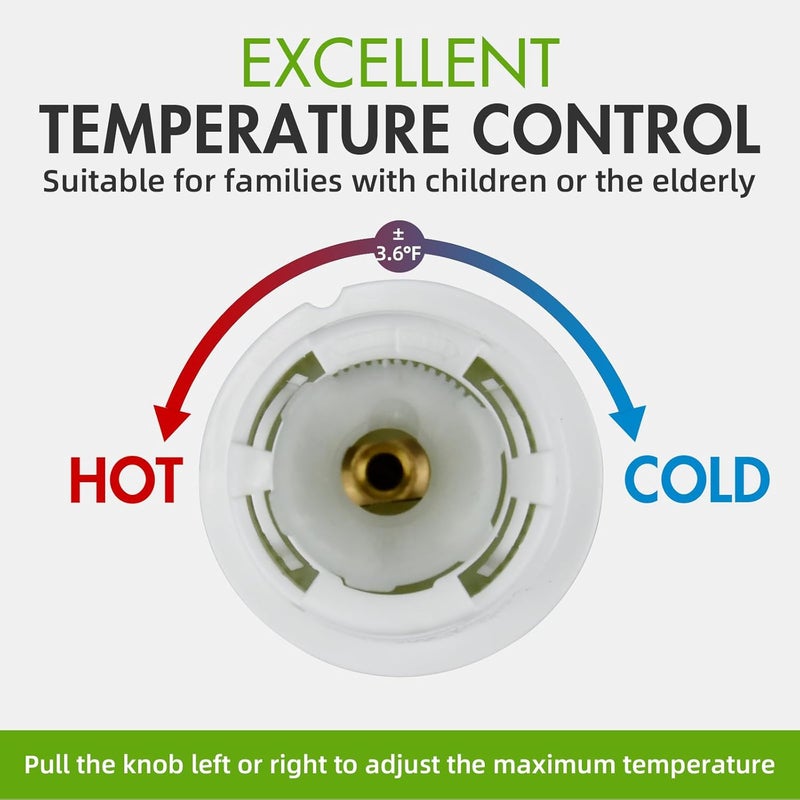 BUWTIQ RP19804 Shower Cartridge for Delta Monitor 1300/1400 Series Shower Faucet Single Handle, Replacement Monitor Pressure Balance Single Function Cartridge, Easy Installation - Image 5