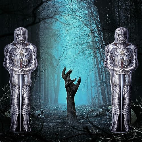 Lidmada Knight Party Balloons, Medieval Castle Decorations Supplies Aluminium Foil Balloons for Medieval Dragon Themed Birthday Party Halloween, Pack of 2 - Image 3