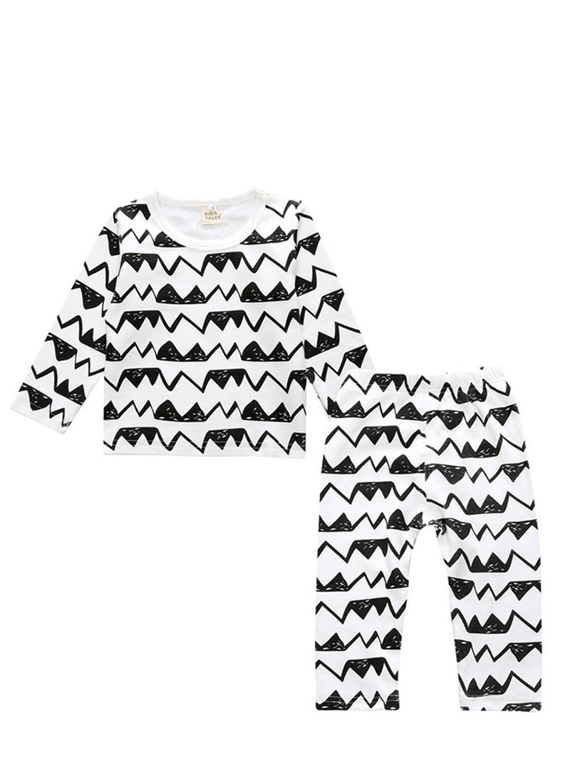KIDS TALES Children's Pajama Set In Children's Underpants Baby Belly Care Home Wear 