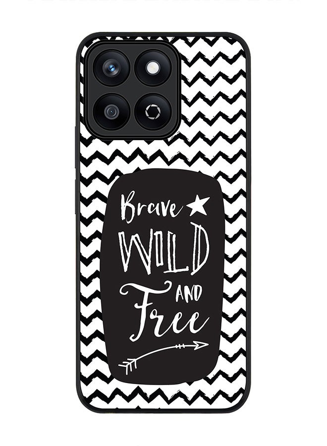Stylizedd For Honor X7c 4G Case,Slim fit Camera Protection, Shockproof Thin Phone cover  - Brave, Wild And Free  - Image 1