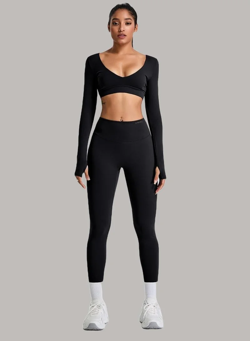 Womens High Waist Contour Workout Sport Leggings Yoga Pants Tummy Control Running Pants