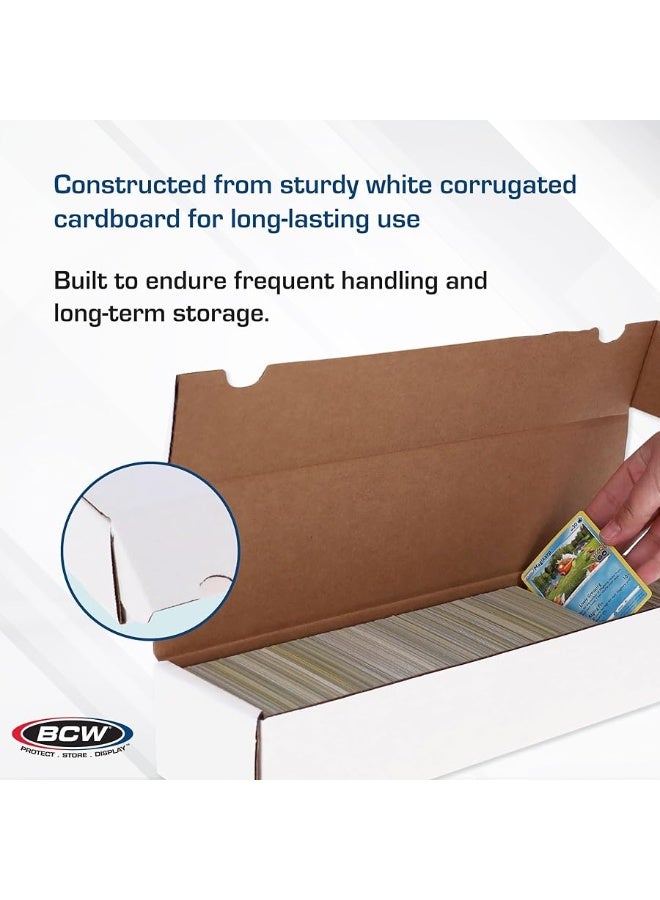 BCW 800 Count Trading Card Storage Box - 3 Pack | Cardboard Organizer for Baseball, Basketball, Football Cards, MTG, Pokemon | Card Game Storage & Protection | Card Storage Box | Assembly Required - Image 2