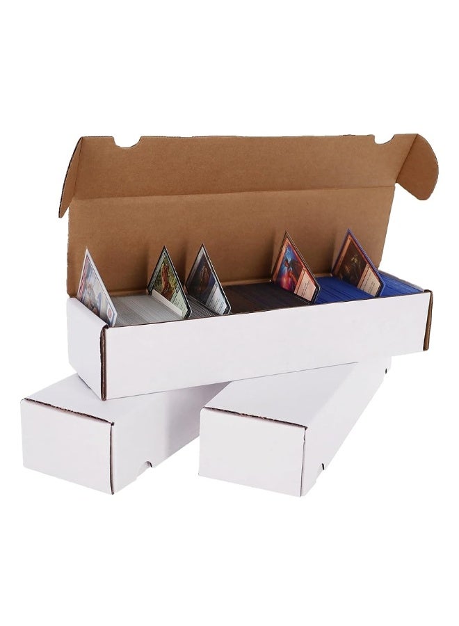 BCW 800 Count Trading Card Storage Box - 3 Pack | Cardboard Organizer for Baseball, Basketball, Football Cards, MTG, Pokemon | Card Game Storage & Protection | Card Storage Box | Assembly Required - Image 4