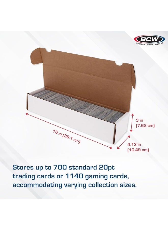 BCW 800 Count Trading Card Storage Box - 3 Pack | Cardboard Organizer for Baseball, Basketball, Football Cards, MTG, Pokemon | Card Game Storage & Protection | Card Storage Box | Assembly Required - Image 5