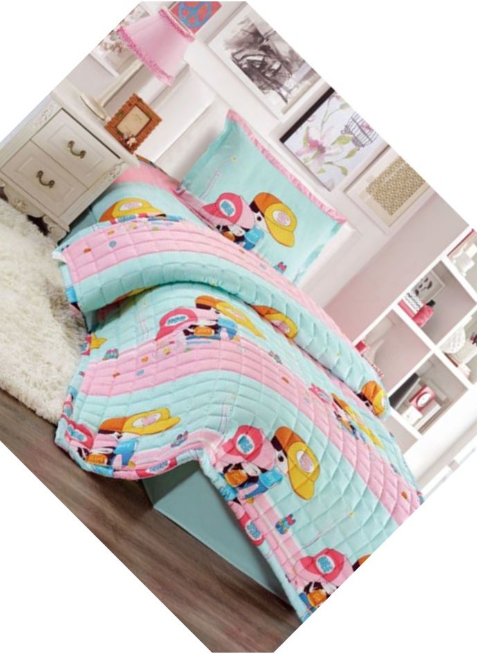 Moon - Compressed Bed Comforter Set Consisting Of 3 Pieces ChildrenS Drawings - Image 1