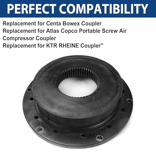 FEXON 48HE D48407 Coupler Compatible with Centa Bowex KTR RHEINE Atlas Copco Flexible Coupling Kit Replacement for 1604076100 1604076100 - Image 3