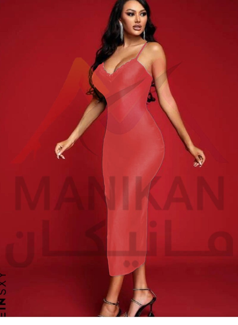 مانيكان لانجيري نسائي طويل-مفتوح من جانب واحد - Image 2