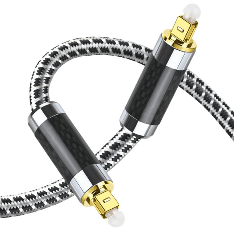 STOBAZA Carbon Fiber 3 Meter Digital Optical Audio Cable for Home Theater Sound Bar Amplifier DVD Speaker Fiber Male to Male Cord - Image 1