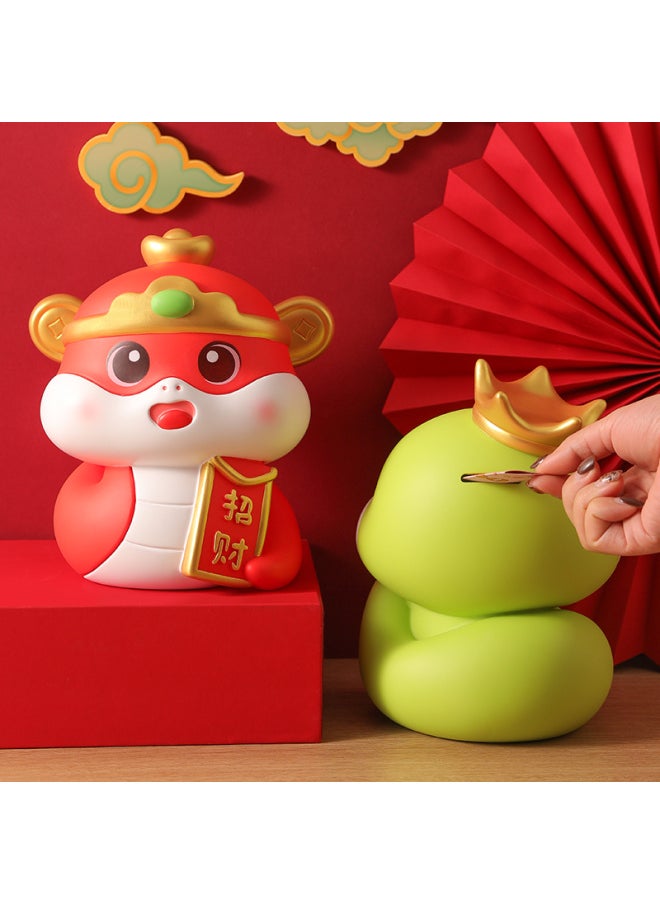 Generic 2025 Zodiac Year Of The Snake Piggy Bank Only Can't Enter Adult Children Boys And Girls Large Capacity Piggy Bank-Colour:Lucky And Treasure [trumpet]  - Image 2