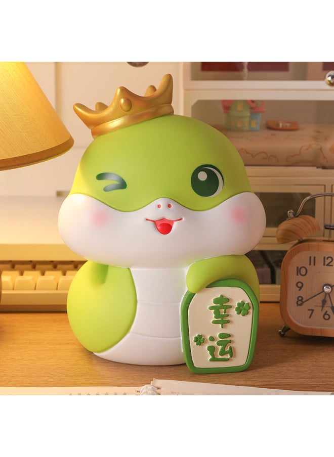 Generic 2025 Zodiac Year Of The Snake Piggy Bank Only Can't Enter Adult Children Boys And Girls Large Capacity Piggy Bank-Colour:Lucky And Treasure [trumpet]  - Image 3