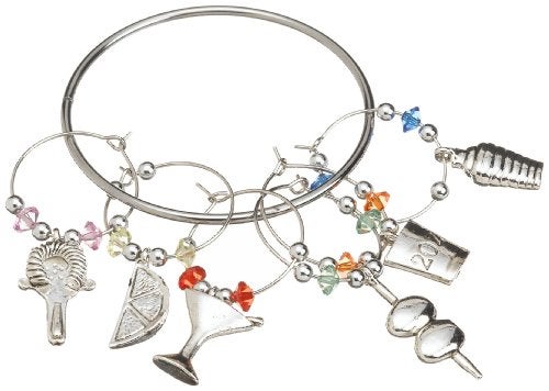 Prodyne Martini Bar Wine Glass Charms Set of 6