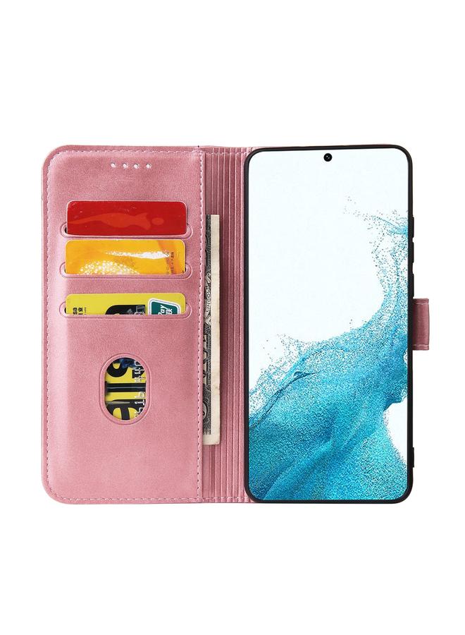 اس-توب جراب لهاتف Samsung Galaxy A03s مصنوع من جلد العجل مع مشبك قابل للطي - Image 4
