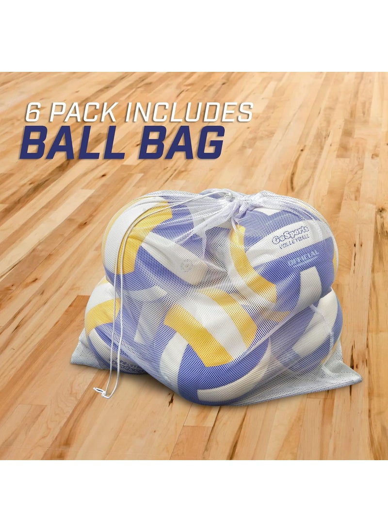GoSports GoSports Indoor Competition Volleyball  Made from Synthetic Leather  Includes Ball Pump  Regulation Size and Weight Choose Single Ball or 6 Pack  - Image 5
