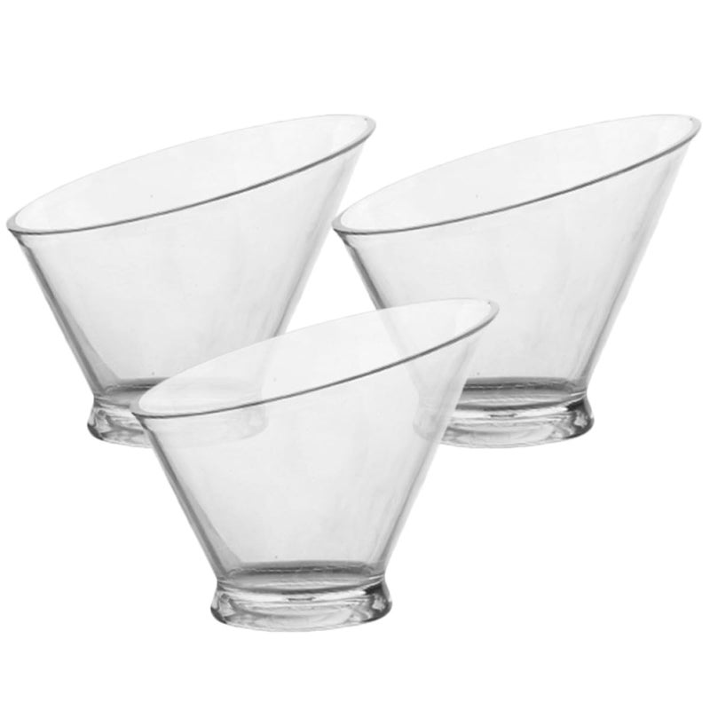 3Pcs Reusable Oblique Ice Cream Bowls 13 6Cm Multi Function Food Storage Containers - Image 2