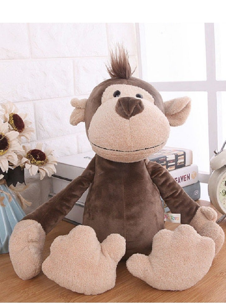 واي آند دي دمية قرد صغيرة محشوة دمية قماشية للأطفال حيوانات الحديقة الحيوانية Junble للبنين والبنات هدية حفلات ذات طابع حيواني هدية حفلات استقبال المولود الجديد (قرد) - Image 2