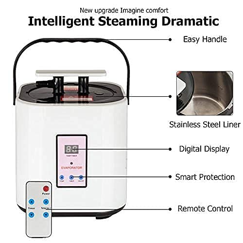 RDE home care RDE home care Portable STEAM Bath Machine Remote Control for Home Gym and Beauty SPA  - Image 3