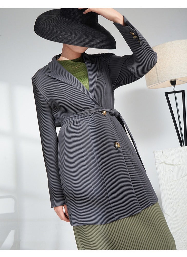 Shougu Versatile Mid to Long Casual Suit Top For Women  - Image 2