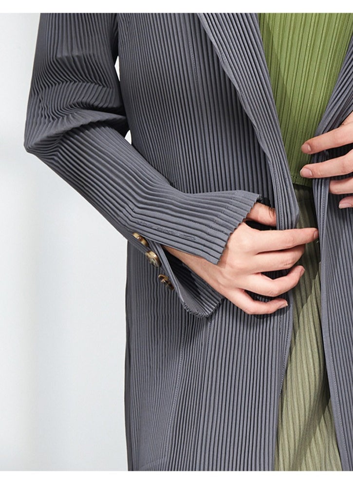 Shougu Versatile Mid to Long Casual Suit Top For Women  - Image 3