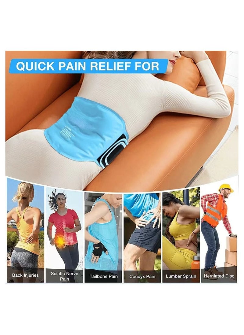 Generic - Ice Packs for Back Injuries Reusable Gel Cold Pack for Lower Back Lumbar Waist Hip Pain Relief Cold Compress - Image 1