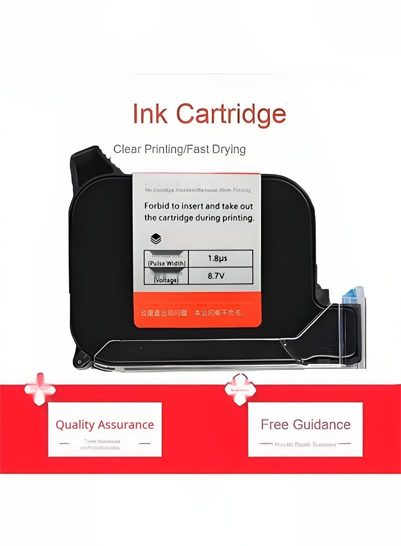 Quick Dry Ink Cartridge Strong Solvent Replacement Handheld Inkjet Printer 1 Inch/25.4 mm - White - Image 1