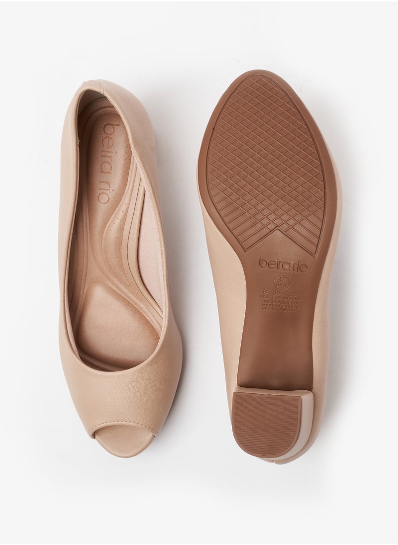 Beira Rio Nola Peep Toe Pumps  - Image 5