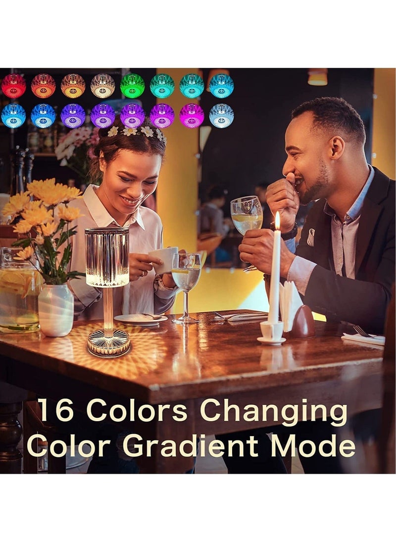 Raxoom Touching Control Gatsby Crystal Lamp, 16 Colors Changing RGB Touch Lamp , Acrylic Table Lamp with Remote Control, Diamond Bedside Lamp for Nightstand, Living Room, Bedroom, Party Decor - Image 5