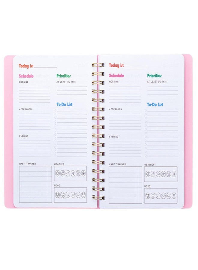 ban.do Undated Daily To Do Planner, Personal Organizer Schedule Planner with Grocery List and Schedule, Blue Floral - Image 4