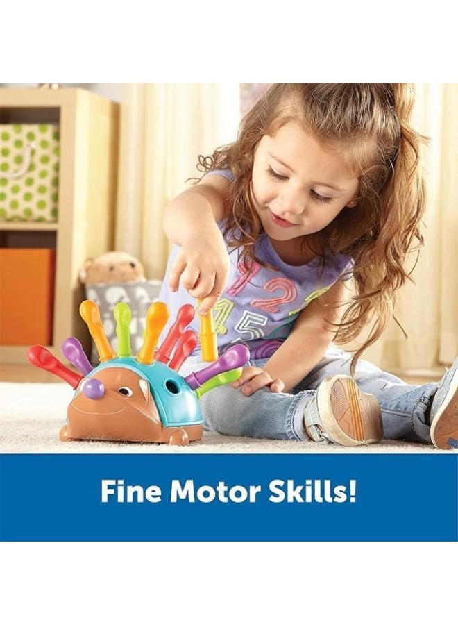 Hedgehog Shape & Color Sorting Toy for Toddlers – Educational Learning Toy with 12 Colorful Pegs for Fine Motor Skills, Color Recognition & Early Learning - Image 3