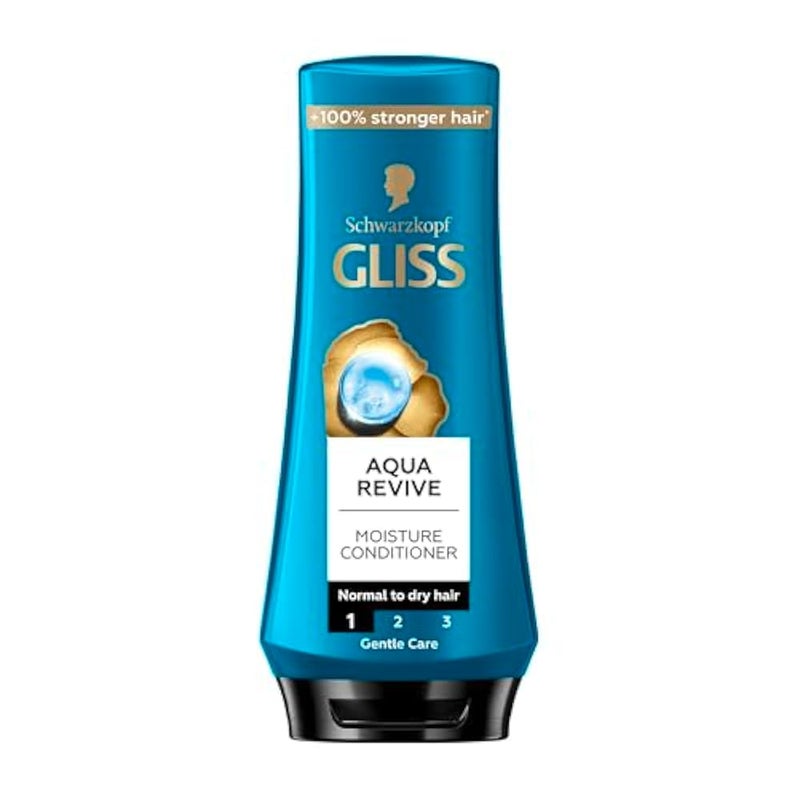 Gliss Aqua Revive Moisture Conditioner, 360ml — Enhance your hair's moisture levels with this ultimate hydrating conditioner for soft, manageable, and shiny hair - Image 1