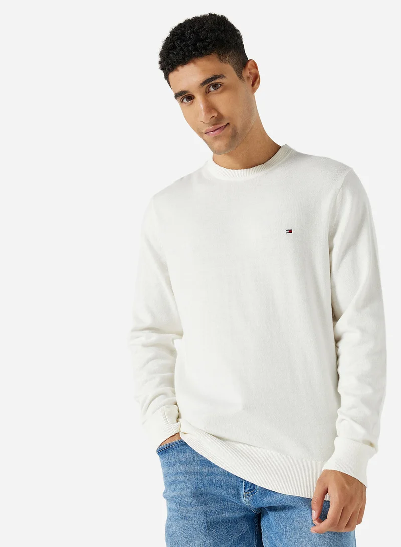 TOMMY HILFIGER Monogram Cashmere Crew Neck Sweater