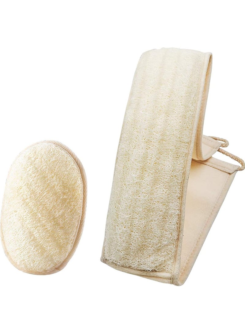 أوريتي المطر الظهر غسالة لوفة الطبيعية غسالة للدش الظهر البيج 12.2 بوصة - Image 1