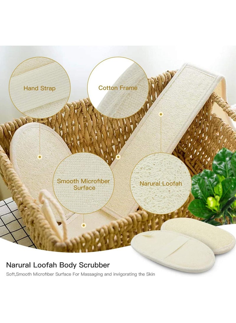 أوريتي المطر الظهر غسالة لوفة الطبيعية غسالة للدش الظهر البيج 12.2 بوصة - Image 2