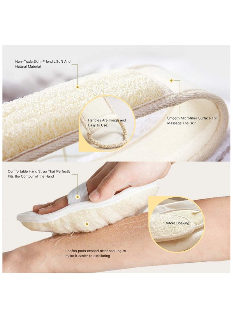 أوريتي المطر الظهر غسالة لوفة الطبيعية غسالة للدش الظهر البيج 12.2 بوصة - Image 3