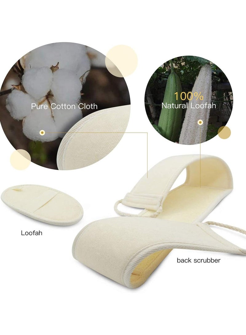 أوريتي المطر الظهر غسالة لوفة الطبيعية غسالة للدش الظهر البيج 12.2 بوصة - Image 4