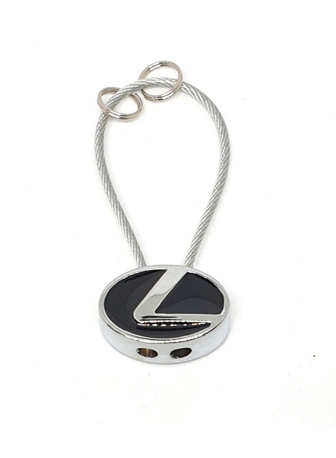 Service Zone Zinc Alloy Metal 3D Logo Keychain For Lexus - Image 1