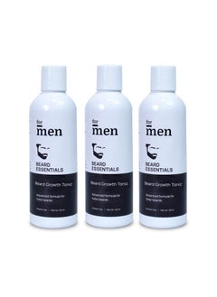 Formen ForMen Beard Growth Tonic | Curbs Beard Loss, Patchiness & Thinning | Promotes Beard Growth & Thickness | Suitable for All Skin Types | Non-Sticky & Alcohol-Free (Pack of 3)  - Image 1