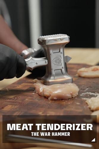 Dalstrong Meat Tenderizer Tool NEW IMPROVED Dual Sided ExtraLarge Meat Hammer Premium HighCarbon Stainless Steel Meat Mallet Chef Pounder Black G10 Handle - Image 3