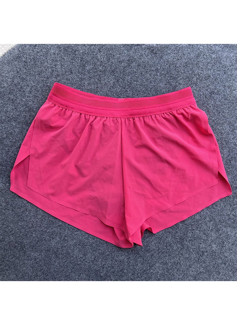 Generic - High-Quality Marathon Shorts Breathable Quick-Dry rose red - Image 1