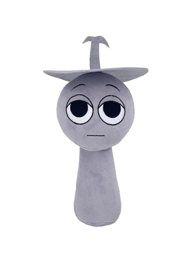 Sprunki Game Plush, Sprunki Toys Plush,Soft Stuffed Animal Pillow Doll  Birthday Gifts for Adult Kids(Dark Grey)  - Image 1