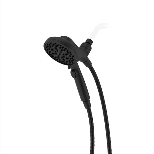 Pfister HydroFuse Handheld Shower Head Hose Included Magnetic Docking 6Function 25 GPM Spot Defense Matte Black Finish 016HFM01SDB - Image 1