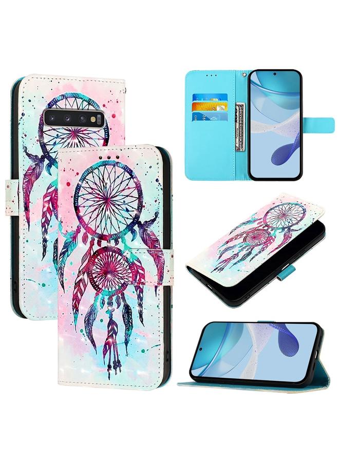 اس-توب جراب لهاتف Samsung Galaxy S10+ جراب جلدي أفقي برسومات ثلاثية الأبعاد - Image 1