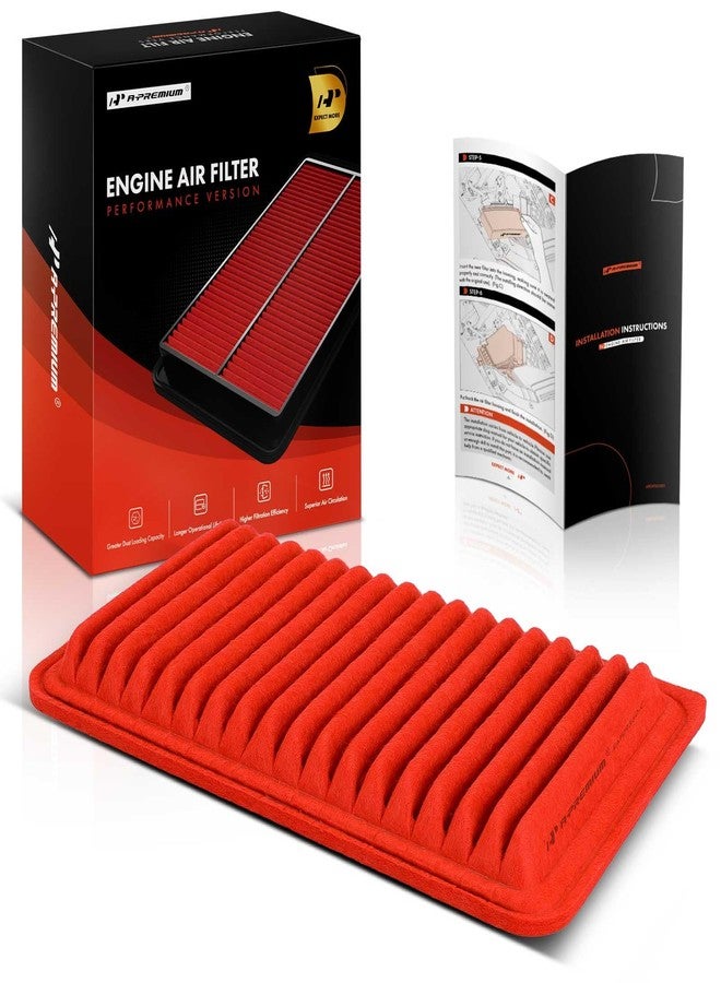 A-Premium High-performance, Pre-oiled Engine Air Filter Compatible with Toyota & Lexus - Camry (2002-2011), Highlander (2001-2013), Sienna (2004-2010), Solara (2004-2008), ES300, ES330, RX330, RX350 - Image 1