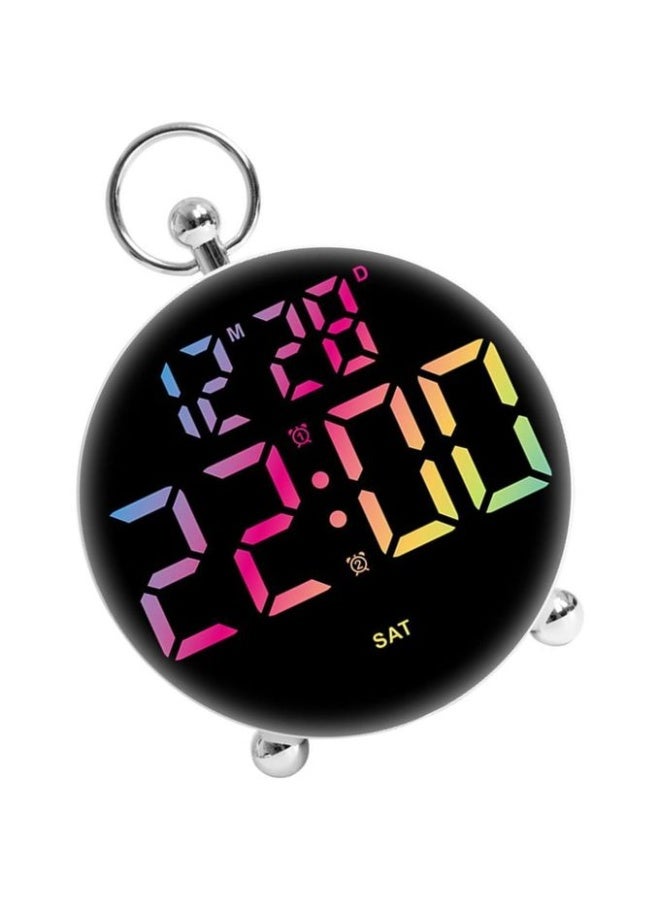 ساعة منبه رقمية مع مؤقت وتاريخ ووظيفة الغفوة – تصميم عصري لديكور غرفة النوم والمكتب - Image 4