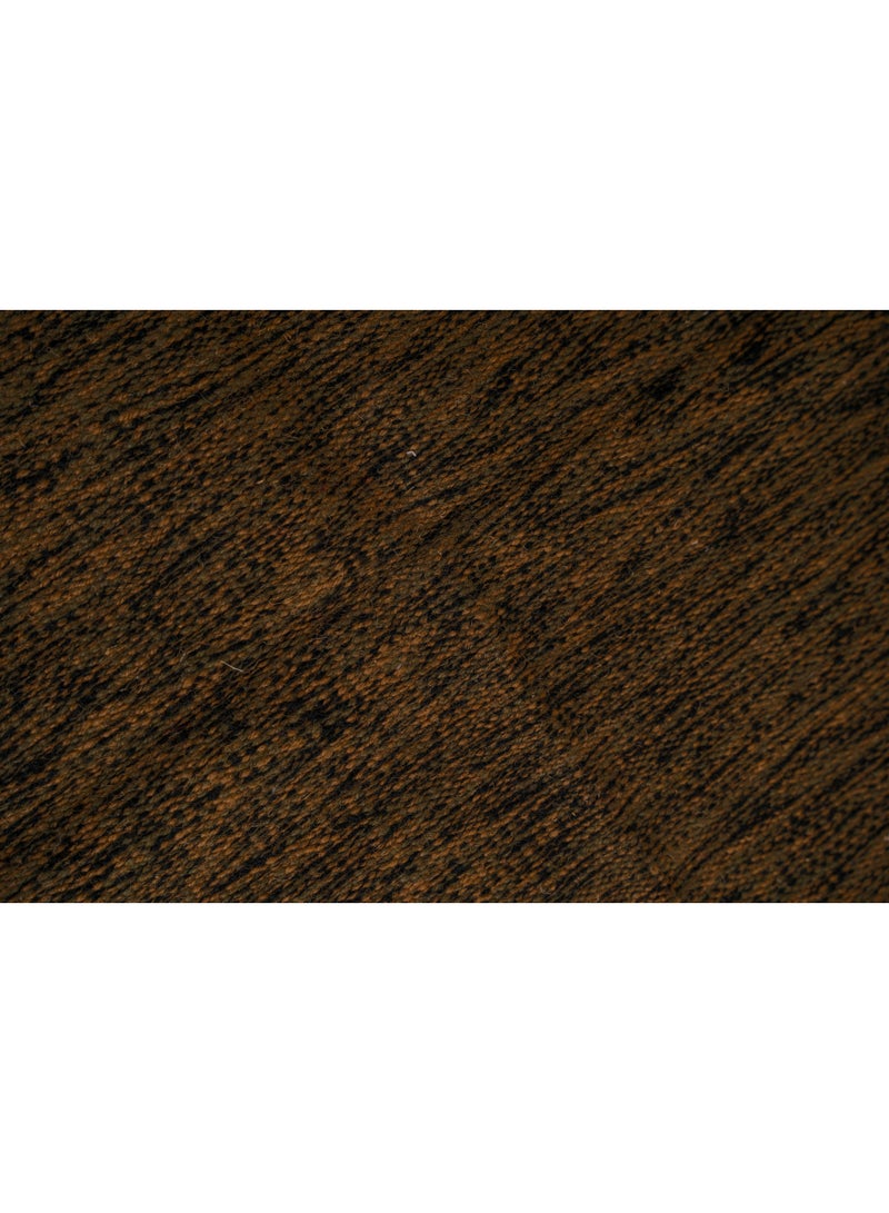 handmade wool rug -80*55-dark green &brown - Image 4