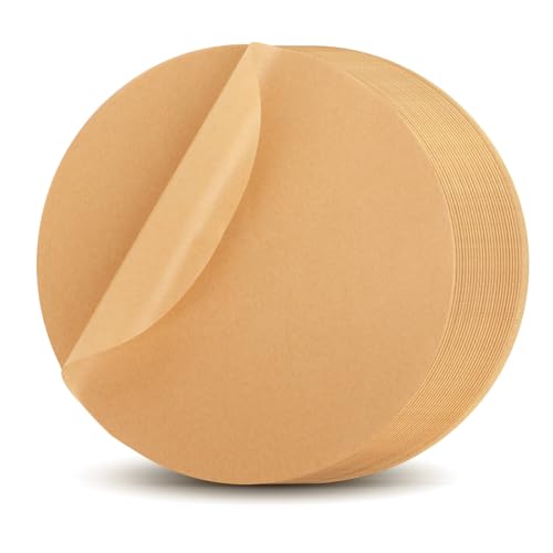 MFJUNS 200Pcs 8-Inch Round Baking Parchment Paper - Parchment sheets Made for Delicious Baking Results, Perfectly Fits Standard Pans, Non-Stick, Waterproof, and Tear-Resistant - Image 1