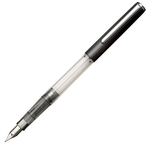 Sailor HighAce Neo Clear Beginners Fountain Pen, Steel Nib, Fine, Black Body (11-0119-220) - Image 1